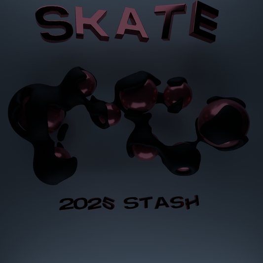 Skate Trap Stash cover art featuring dark 3D shapes and the word SKATE